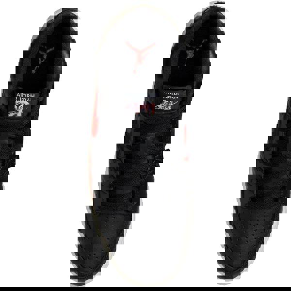 Nike Womens/Ladies Jordan Stadium 90 Swoosh Leather Trainers - Black/Red Print - 