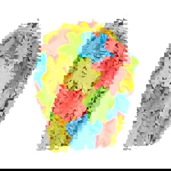 Colorful flower rubber swim cap with paper ball ornament