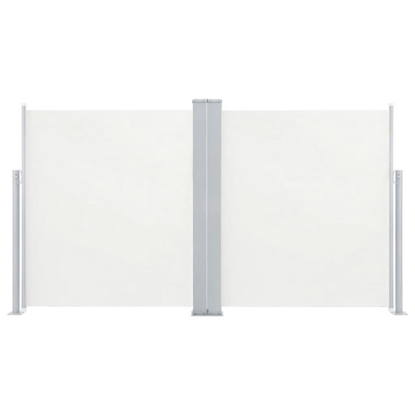 Berkfield Retractable Side Awning Cream 140x600 cm