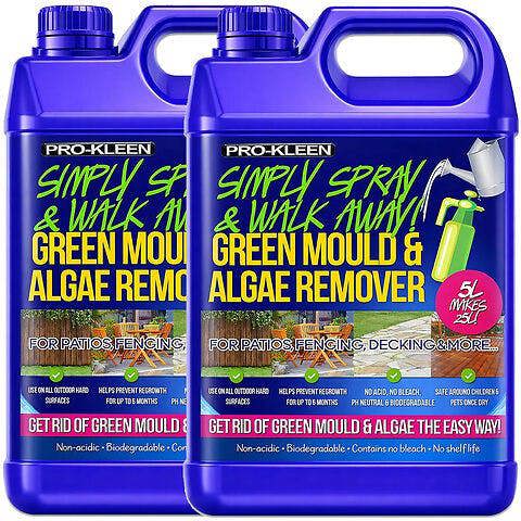 ProKleen Pro-Kleen Patio Cleaner Simply Spray and Walk Away Green Mould and Algae Killer for Patios, Fencing and Decking 10 Litre