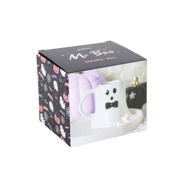 Serano Mr Boo Ghost Shaped Mug with Bow Tie