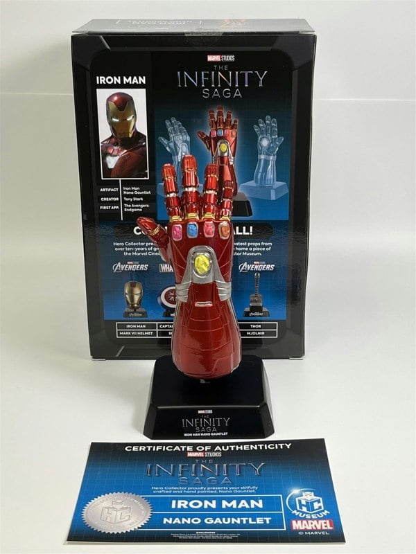 Eaglemoss Marvel Studios The Infinity Saga Iron Man Nano Gauntlet Hero Collector MAREN 010