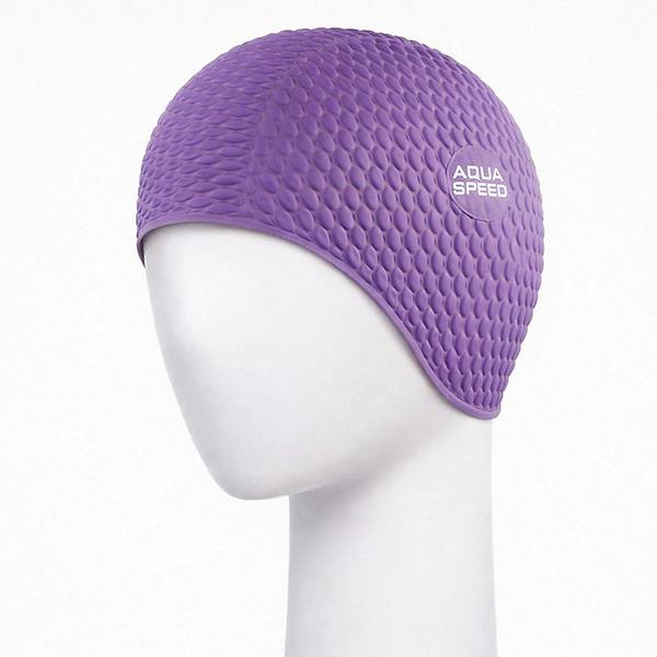 Aqua Speed Girls Bombastic Swimming Cap | Long Hair Soft Latex Comfortable Fit Cap