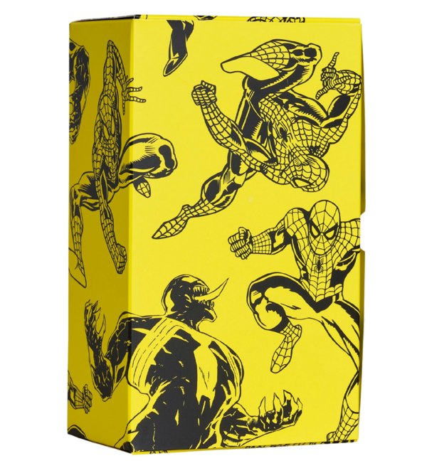Happy Socks 3-Pack Marvel Spiderman Socks Gift Box, Red/Yellow/Navy