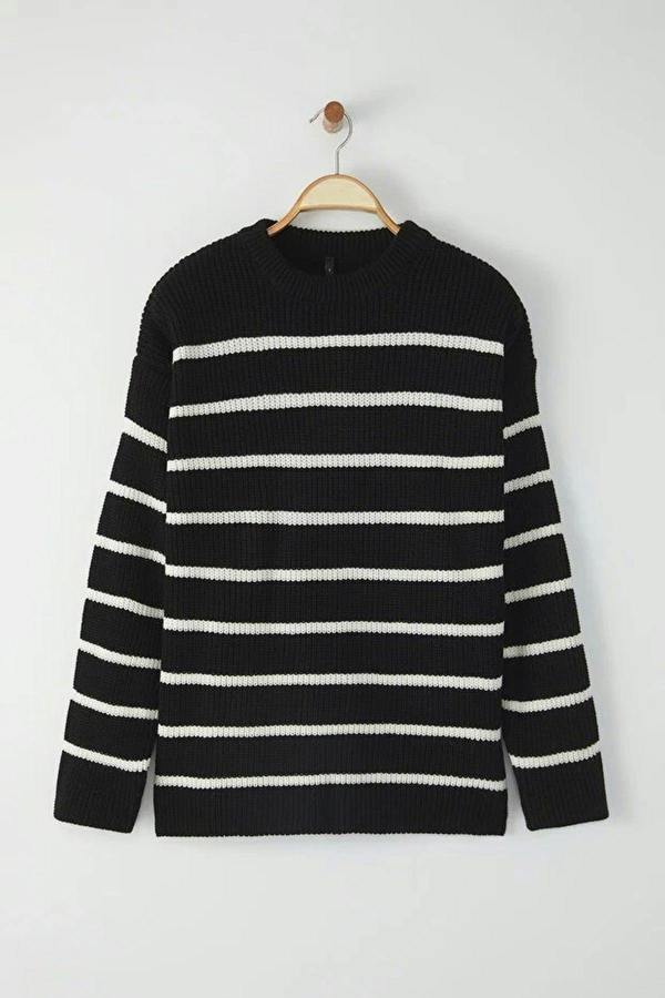 WOVCOR Crew Neck Striped Men's Sweater