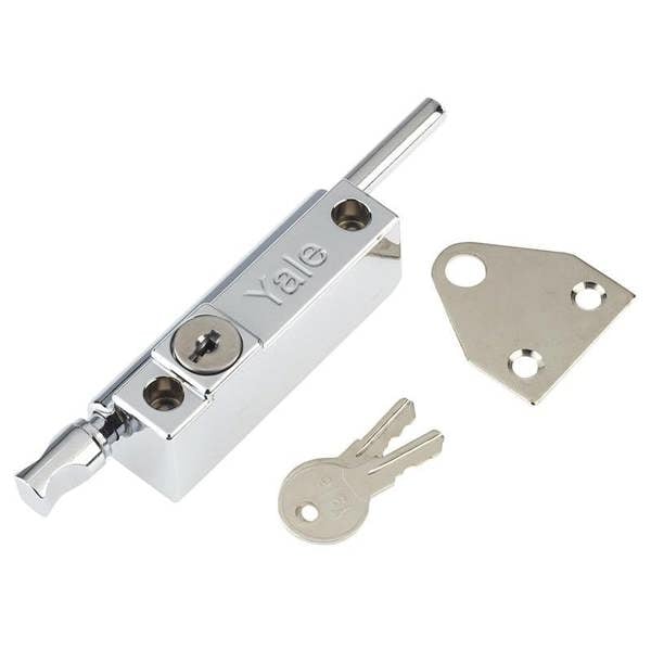 Yale Locks P124 Door Push Bolt - Multi Colour - 