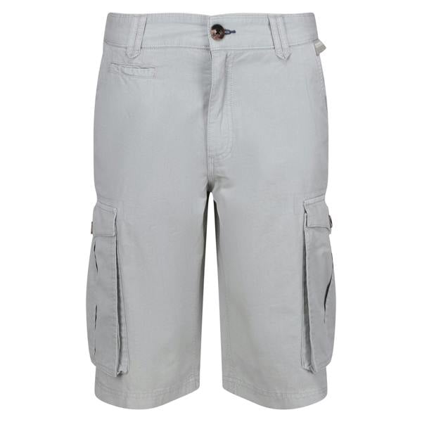 Regatta Mens Shorebay Vintage Cargo Shorts - Silver Grey - 