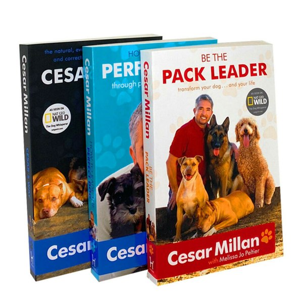 Cesar Millan 3 Book Set How to Raise the Perfect Dog, Cesars Way, Be the Pack Leader