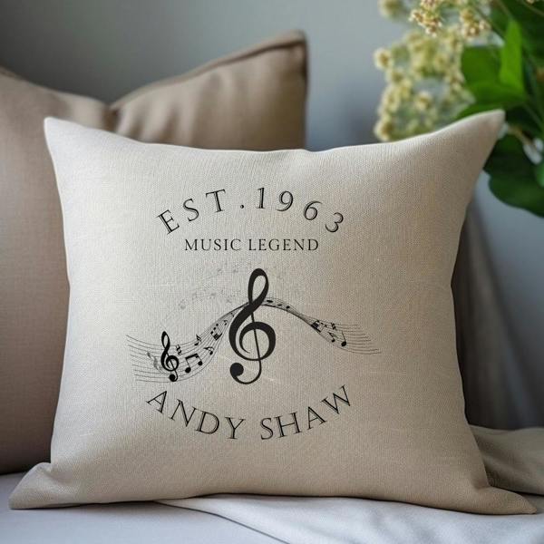 Personalised Musicians Cushion Gift