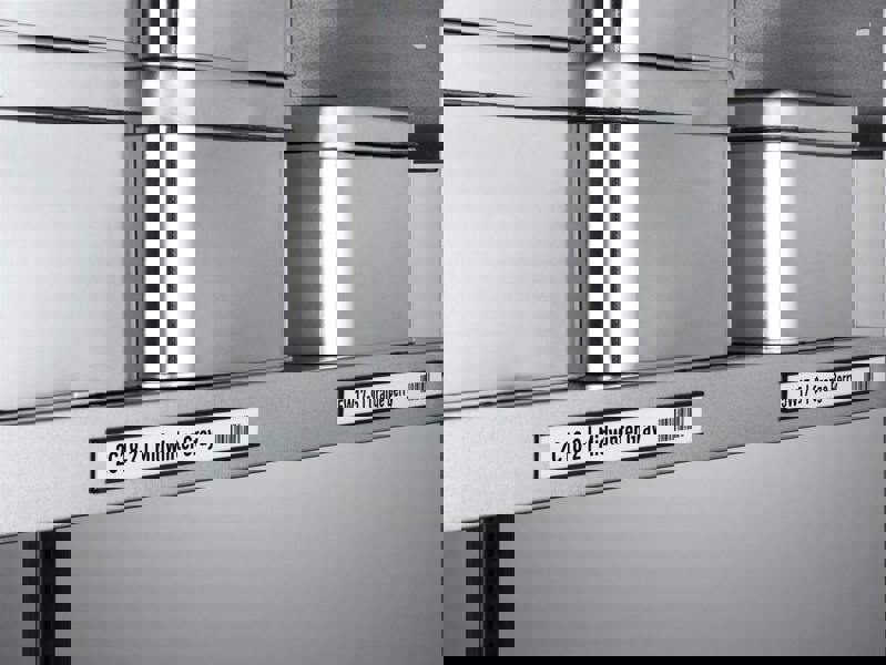 Durable Magnetic C Channel Ticket Lable Holders | 50 Pack | 200 x 20mm | Black