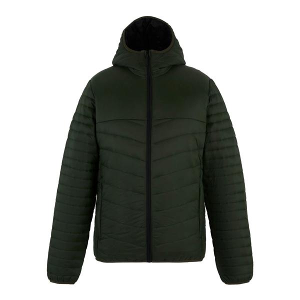Regatta Mens Loft Lite Baffled Hybrid Jacket - Dark Khaki/Black