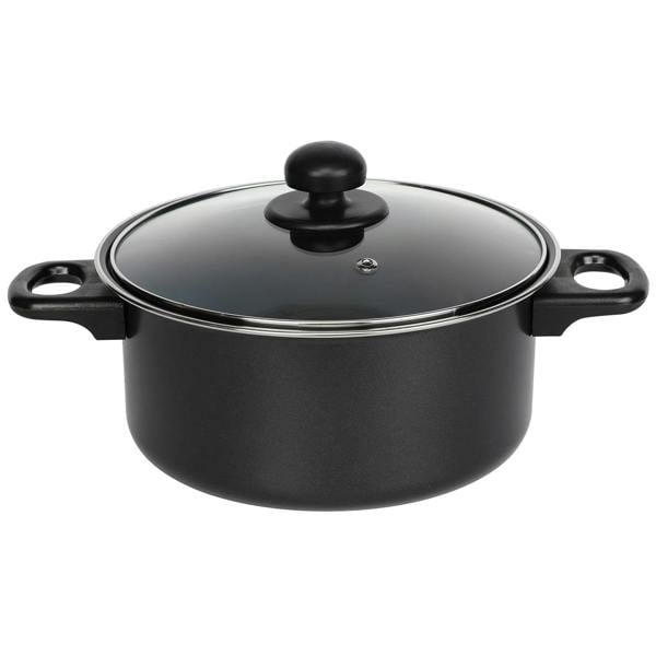 Gr8 Home Black 8 Piece Non Stick Cookware Set Cooking Pot Frying Pan Saucepan With Lids
