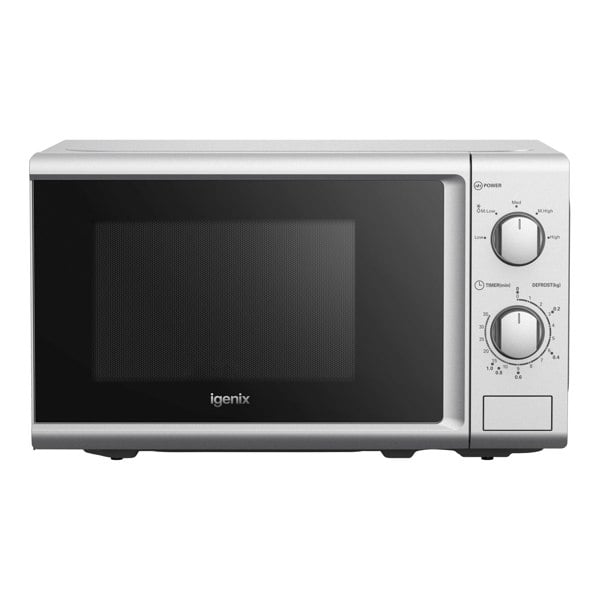 igenix Manual Microwave, 20 Litre, 5 Power Settings, 800W, Silver