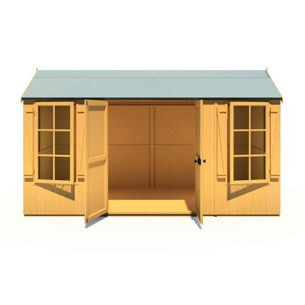 Shire Holt Apex Garden Shed Shiplap Double Door 13x7 - Best Shed