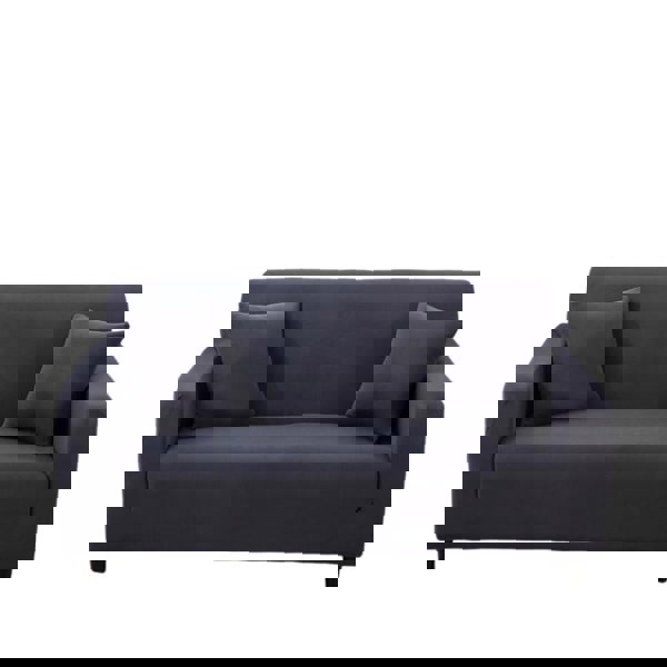 Anyhouz Anyseat 3 Seater Sofa Cover Plain Dark Grey Style and Protection For Living Room Sofa Chair Elastic Stretchable Slipcover