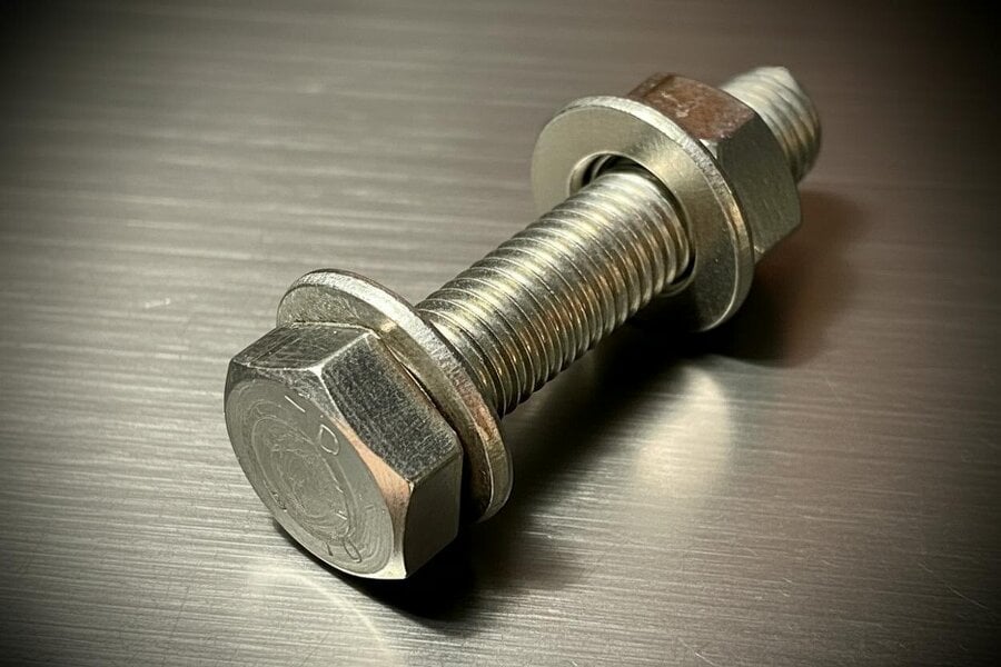 Fixaball M8 Hex Set Screw Bolt Nut Washers A2 304 Stainless