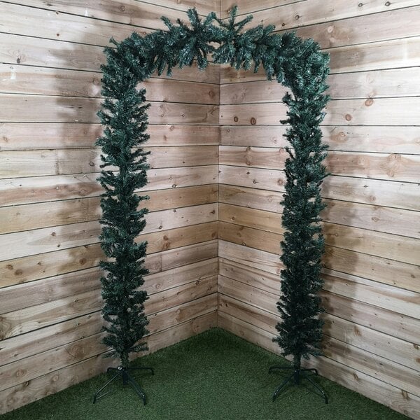 Samuel Alexander 2.4m (8ft) Tall Single Door Indoor Christmas Tree Arch in Green