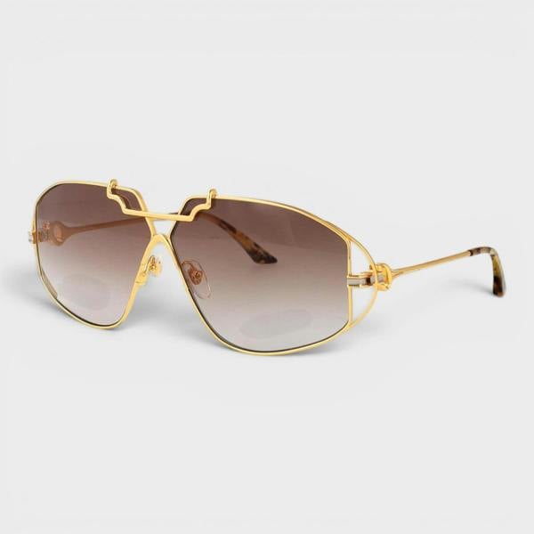 Casablanca Stainless Steel Aviator Gold Silver Tortoiseshell Brown Gradient