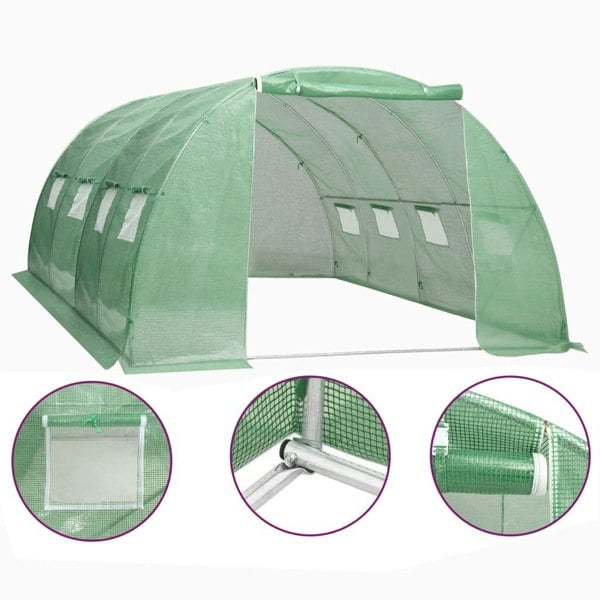 Berkfield Greenhouse 16 m�__ 4x4x2 m