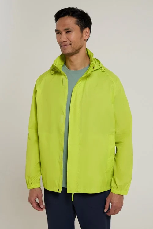 Mountain Warehouse Mens Pakka II Waterproof Jacket - Lime