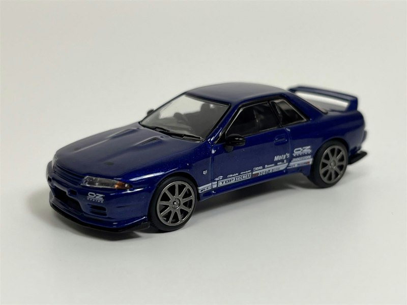 Mini GT Nissan Skyline GT R Top Secret VR32 Metallic Blue RHD 1:64 MGT00589R