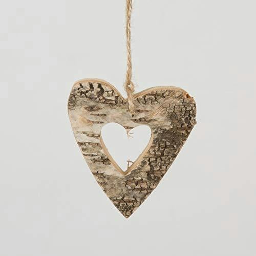4Pcs Wooden Christmas Hanging Ornaments, Brown Handcrafted Angel Decorations for Trees, Doors and Home Displays image 6