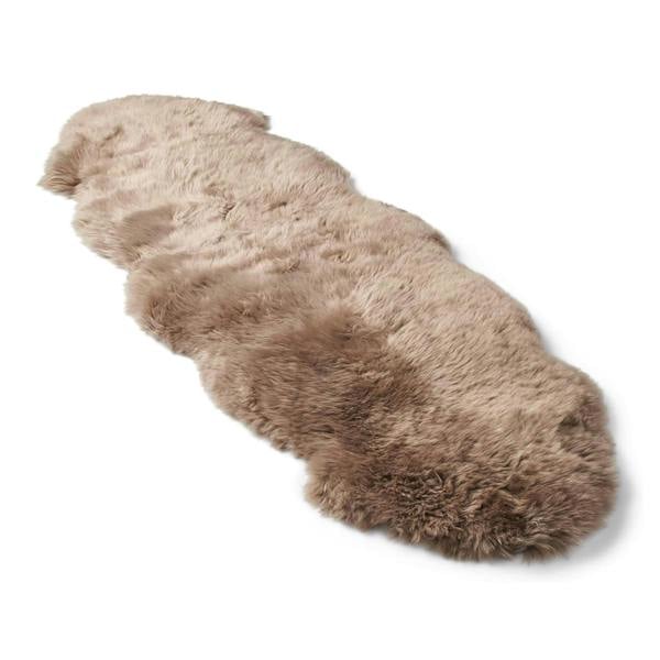 Infinity Leather Genuine Sheepskin Double Natural Fluffy Silky Soft Real Wool Rug