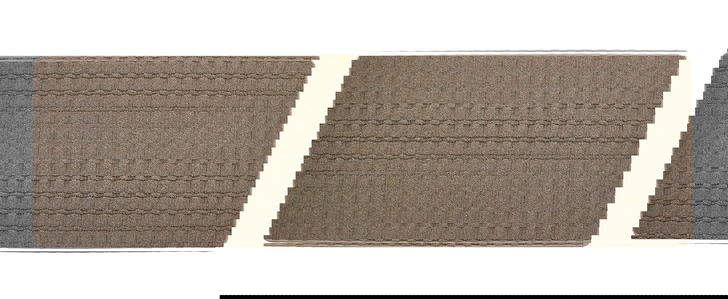 My Mat Sculptured Washable Basket Weave Mink