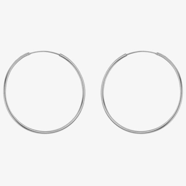 T. H. Baker Sterling Silver 16mm Sleeper Hoop Earrings 8.51.2479