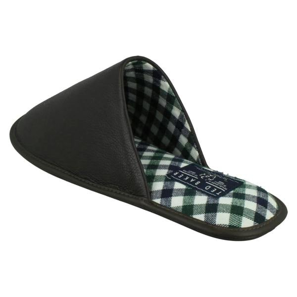 Ted Baker Mens Ted Baker Leather Mule Padded Slippers 'Ardin'