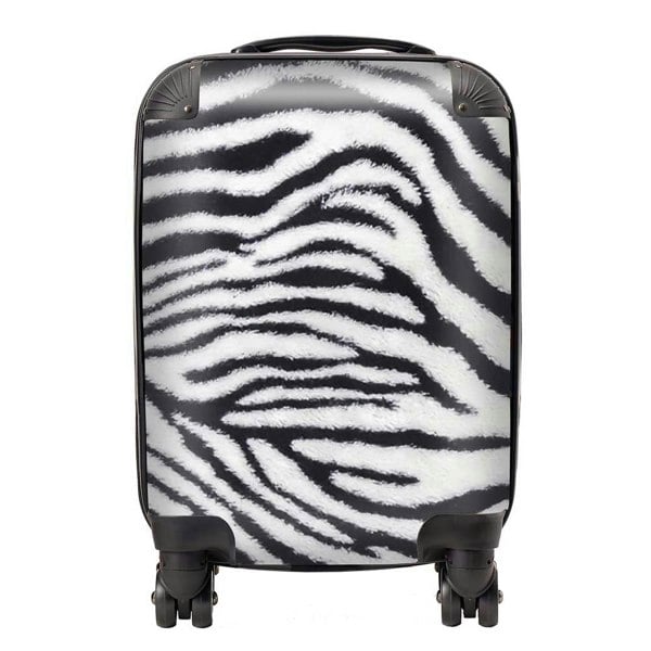 Warren Reed Zebra Texture Pattern Suitcase