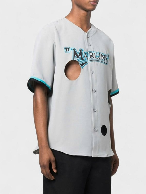 Off - White Miami Marlins Cut - Out Shirt - Supplied FashionOff - White
