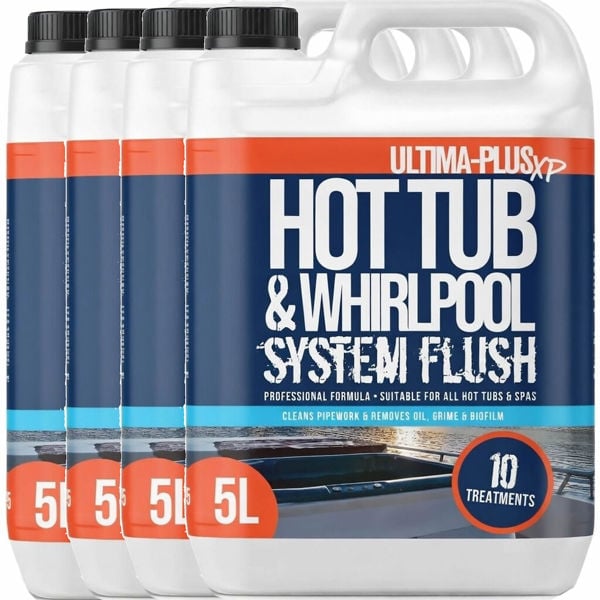 Ultima Plus XP ULTIMA-PLUS XP Hot Tub and Whirlpool System Flush - Deeply Cleans to Remove Dirt, Bacteria & Grime From Pipework 20L