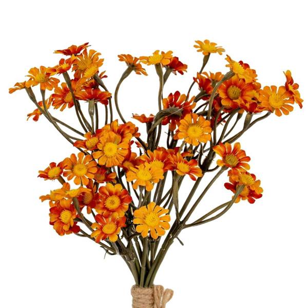 Hill Interiors Daisy Artificial Flower - Orange - 