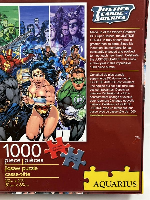 Aquarius Justice League of America 1000 Piece Jigsaw Puzzle 20 Inch x 27 Inch