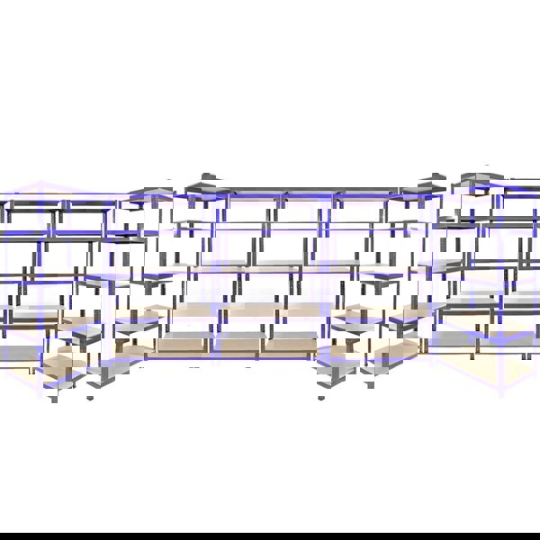 Monster Racking 3 x Q-Rax Blue 120 x 50 x 180cm & 2 x Racking Blue 90 x 50 x 180cm