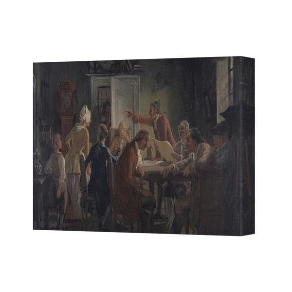 Benjamin Tate Design Canvas Wall Art Print of Classic Group Scene by Old Masters