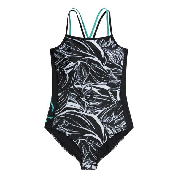 Animal Womens/Ladies Zora Strappy One Piece Swimsuit - Jet Black - 