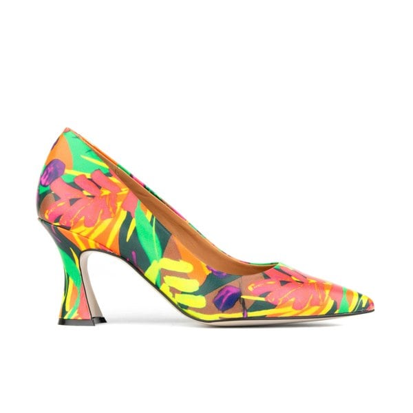 Embassy London Sophia Hollywood - Tropical - Women's pointed 4 inch pump in bright colours leather
