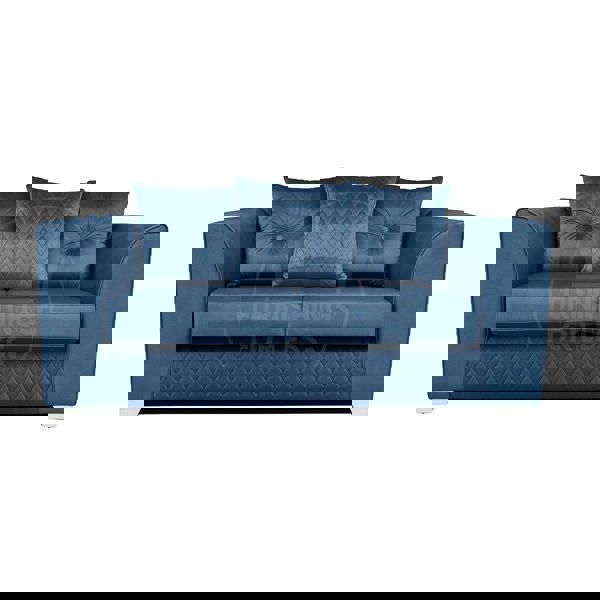 Furnishings For Less Victoria Plush Velvet 2 Seater Sofa