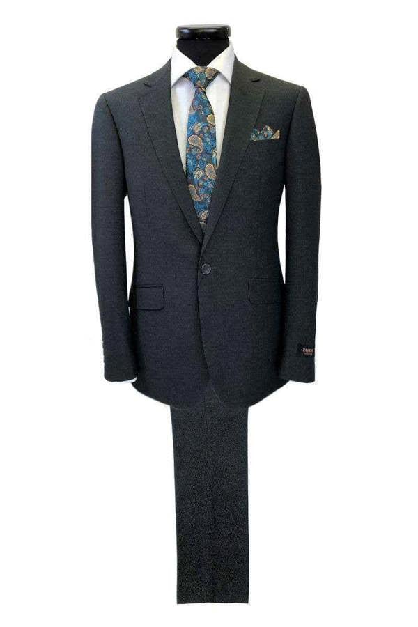 Charcoal 1-button Regular Fit Suit