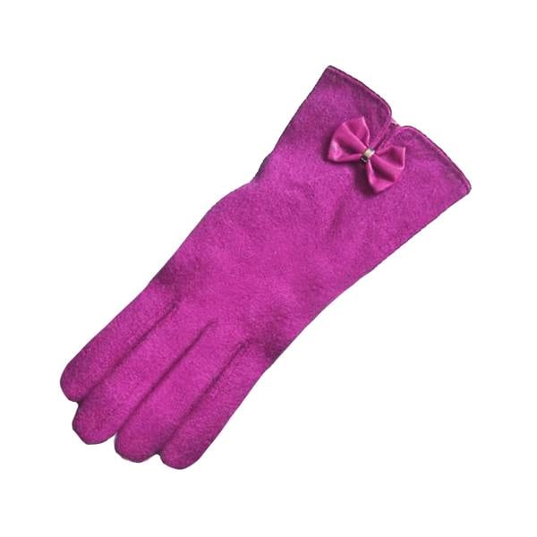 Eastern Counties Leather Womens Geri Wool-blend Gloves - Fuchsia