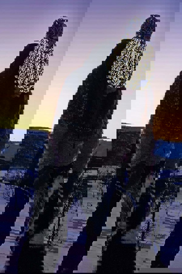 SuperBobble Winter Solstice Rib Hat