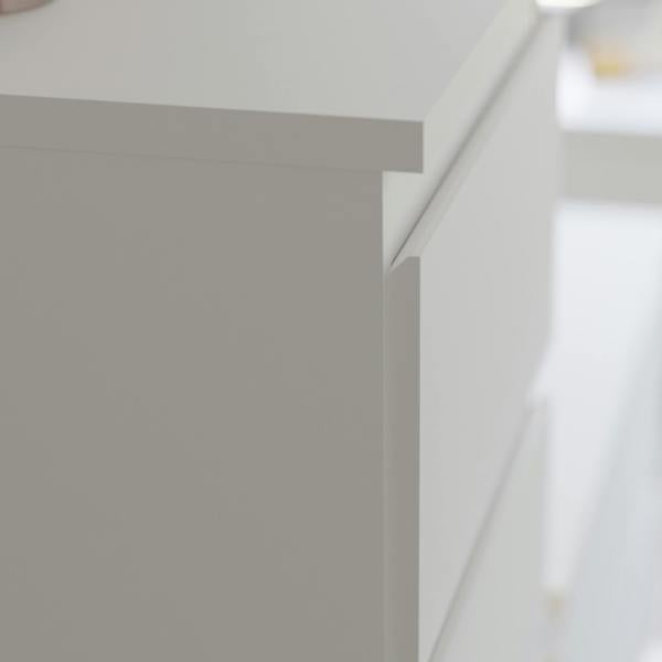 Furniture To Go Edmore 2 Drawer Bedside Table in White