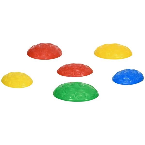 Kids stepping stone set with six colorful, non-slip balance pads