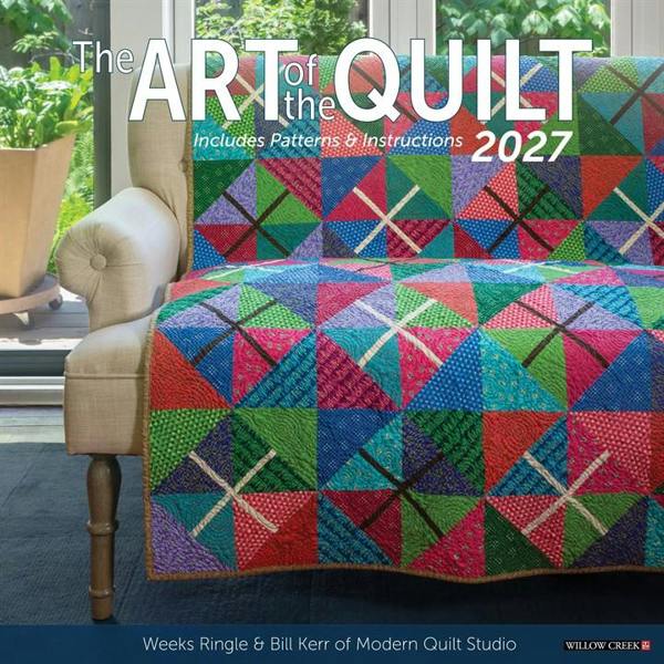 The Art Of The Quilt Calendar 2027, Wall Calendars, Month To View, Lifestyle, Gift