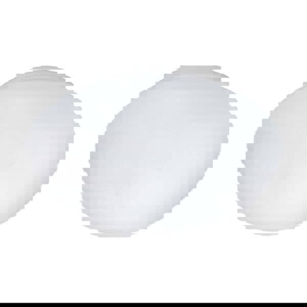 Wall Flush Ceiling Light Colour White Shade White Glass Opal Matt Bulb E27 1x60W Loops