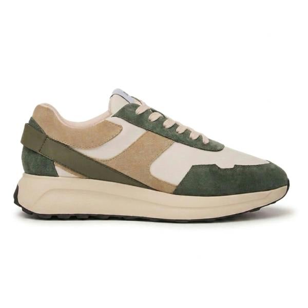 House Of Cavani Canbera - Men's Sage Green Lightweight Suede Sneakers