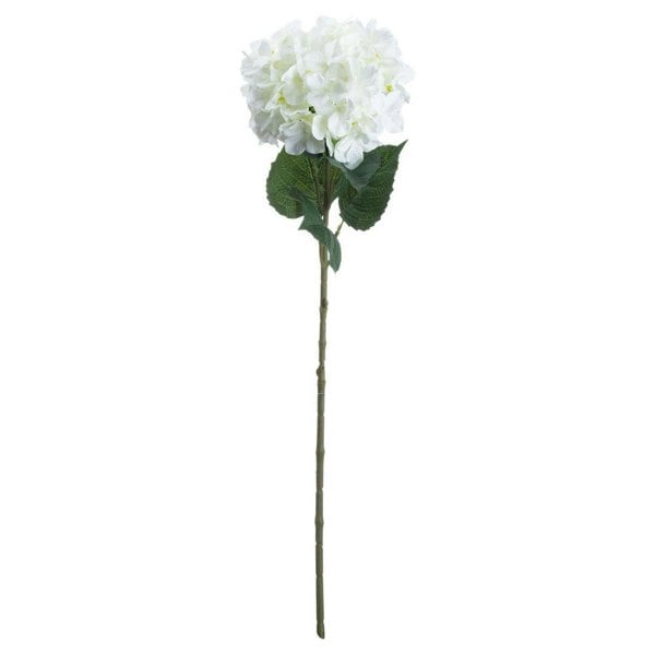 Hill Interiors Artificial Single Stem Hydrangea - White