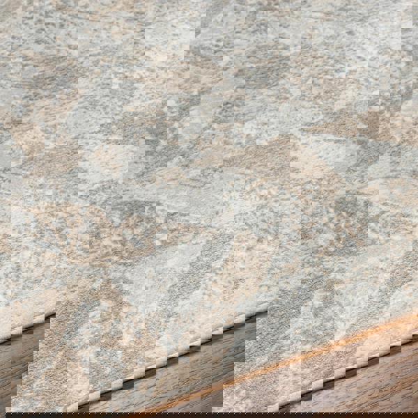 Livabliss San Francisco-Abstract Ivory Tan Modern Marble Rug